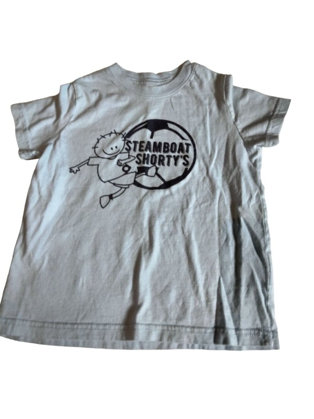 Rabbit Skins T Shirt Steamboat Springs Colorado Shortys Tee Blue Size 4 Soccer